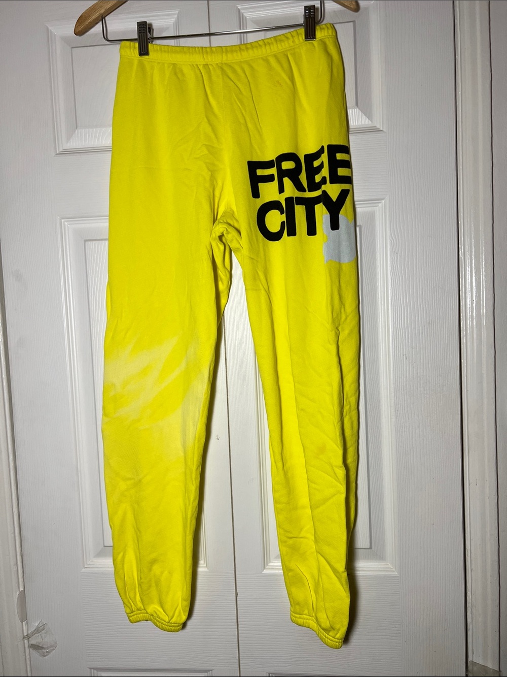 FreeCity Yellow Cotton Jogger Sweatpant Women’s XS